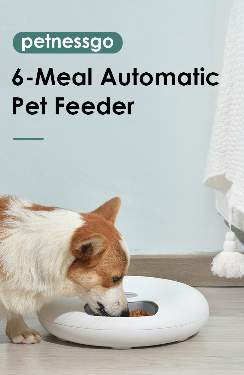180ml x 6 Meals Touch Control Smart Auto Cat Dog Food Dispenser (1)
