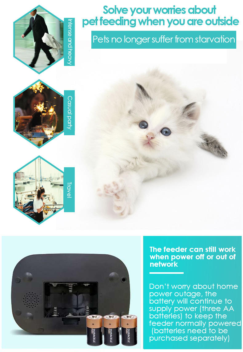 Automatic Remote Wifi Pet Feeder With HD Camera (7)