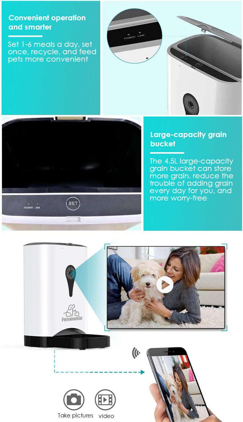 Automatic Remote Wifi Pet Feeder With HD Camera (8)
