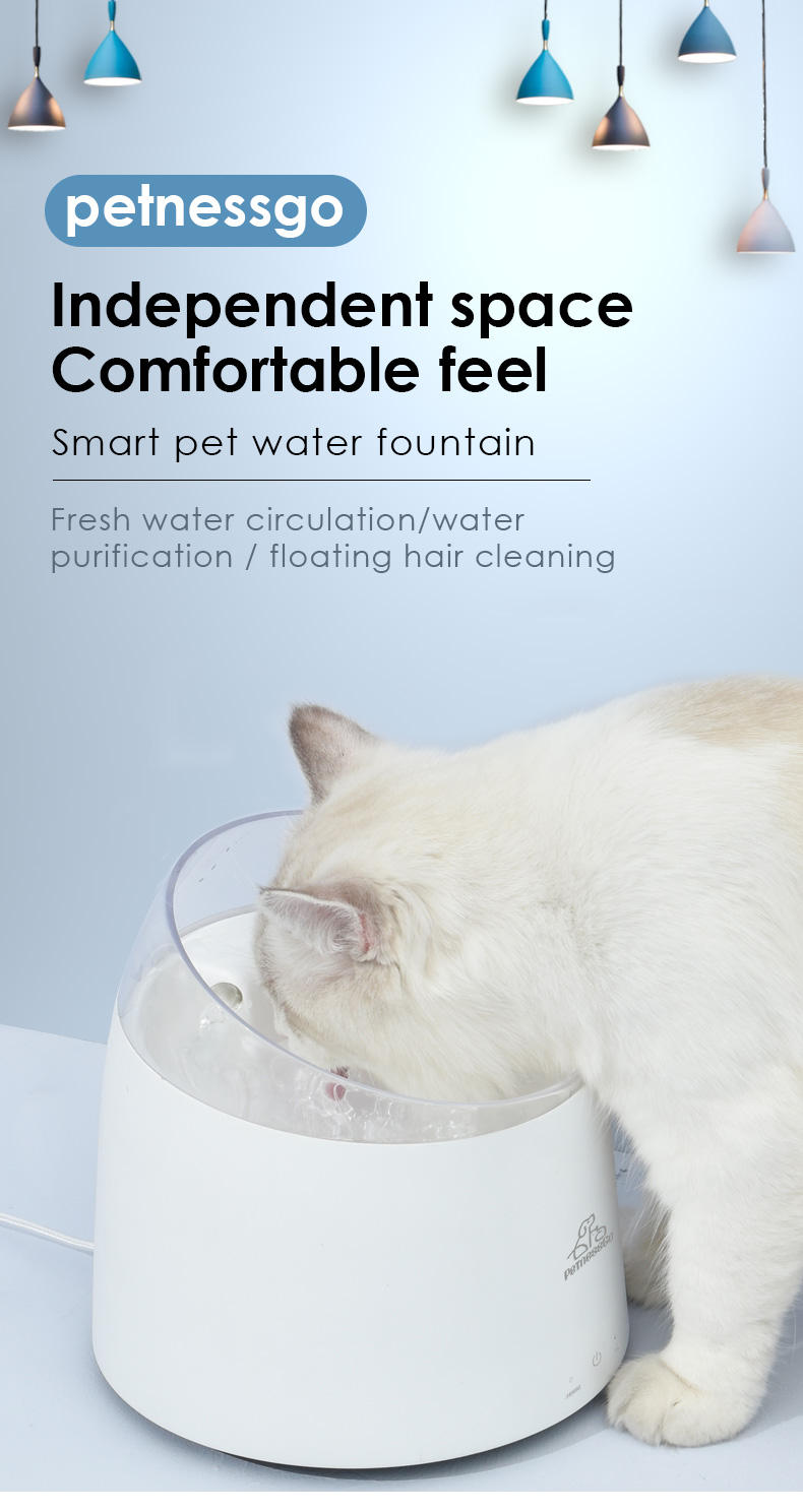 Pet Water Dispenser, USB Cable Electric Pet Drinking Fountain 1.5L (1)