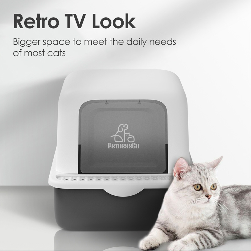 Petnessgo TV Design Cat Litter Box (3)